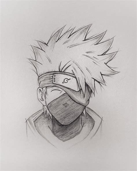 kakashi drawing|kakashi drawings easy.